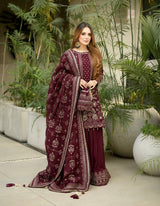 Designer Party Wear Look Pur Heavy Faux Georgette Top Plazzo & Dupatta Set