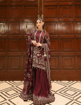 Designer Party Wear Look Pur Heavy Faux Georgette Top Plazzo & Dupatta Set