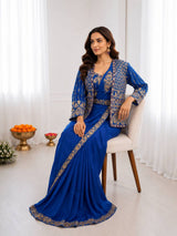 Experience effortless luxury with this premium ready-to-wear saree