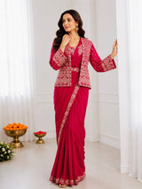 Experience effortless luxury with this premium ready-to-wear saree