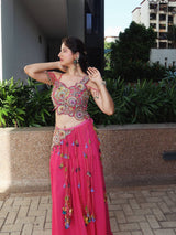 Letest new lehenga choli Set Pink