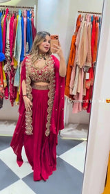 New Super Trending Party Wear Shrug with Sarara