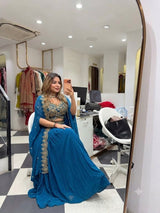 New Super Trending Party Wear Shrug with Sarara
