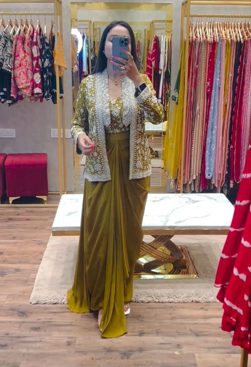 New Super Trending Party Wear Koti with Plazzo