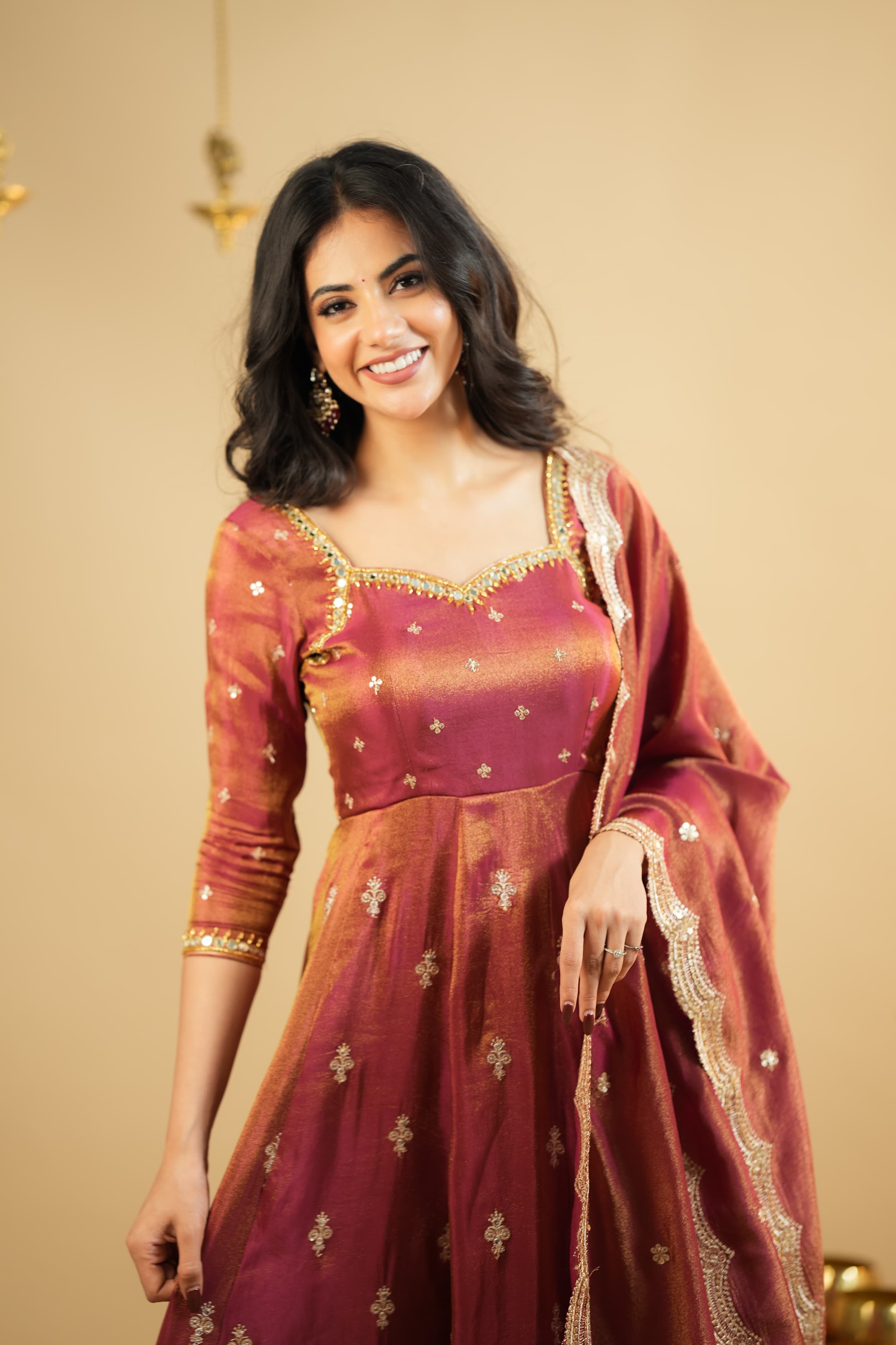 KRUSHNAVI COSMO SLIT ANARKALI SUIT SET