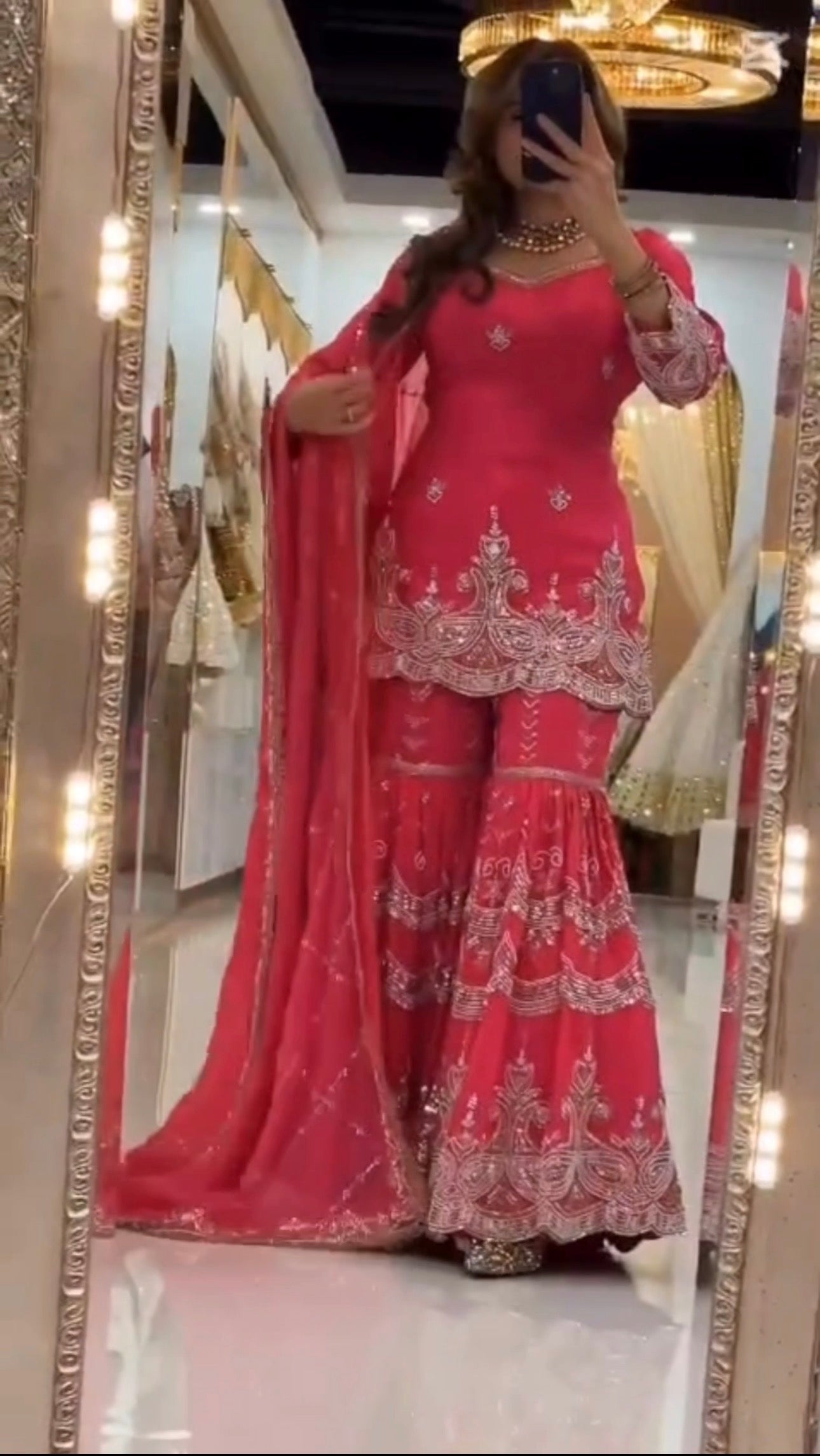 Seqora Fox Georgette Sharara Set