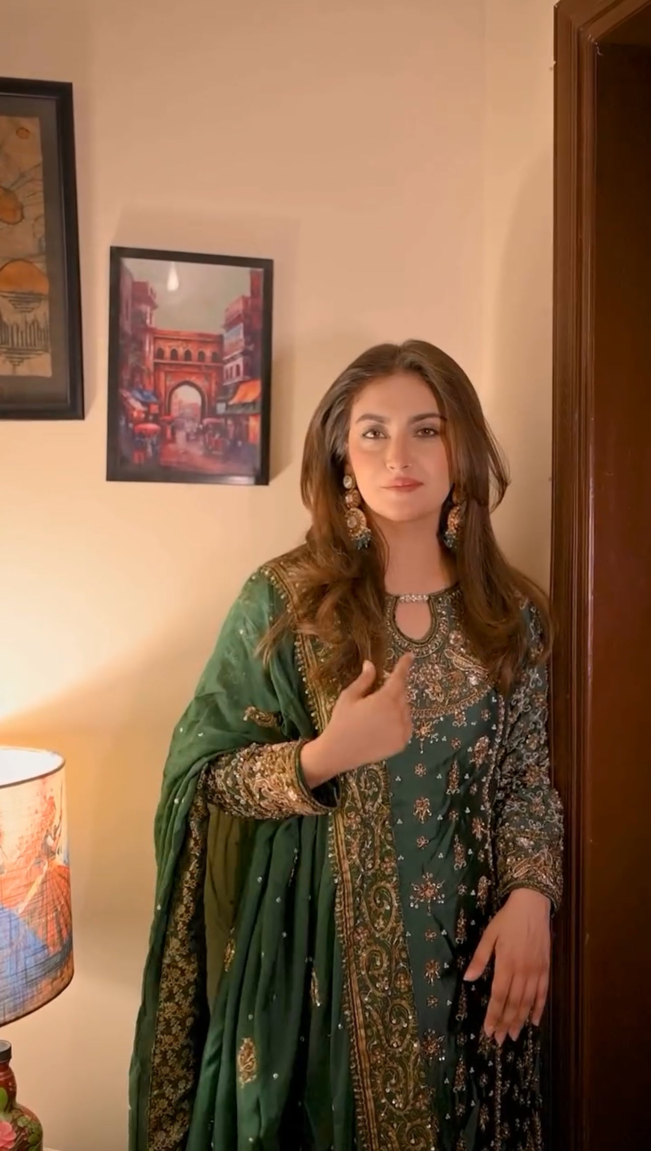 Designer Party Wear Faux Georgette Top Plazzo Set with Embroidery & Dupatta