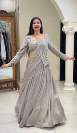 Launching Embroidery Work Lehenga Choli