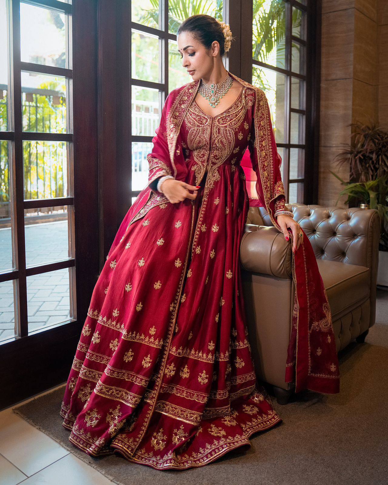 DESIGNER ANARKALI GOWN WITH ELEGANT DUPATTA