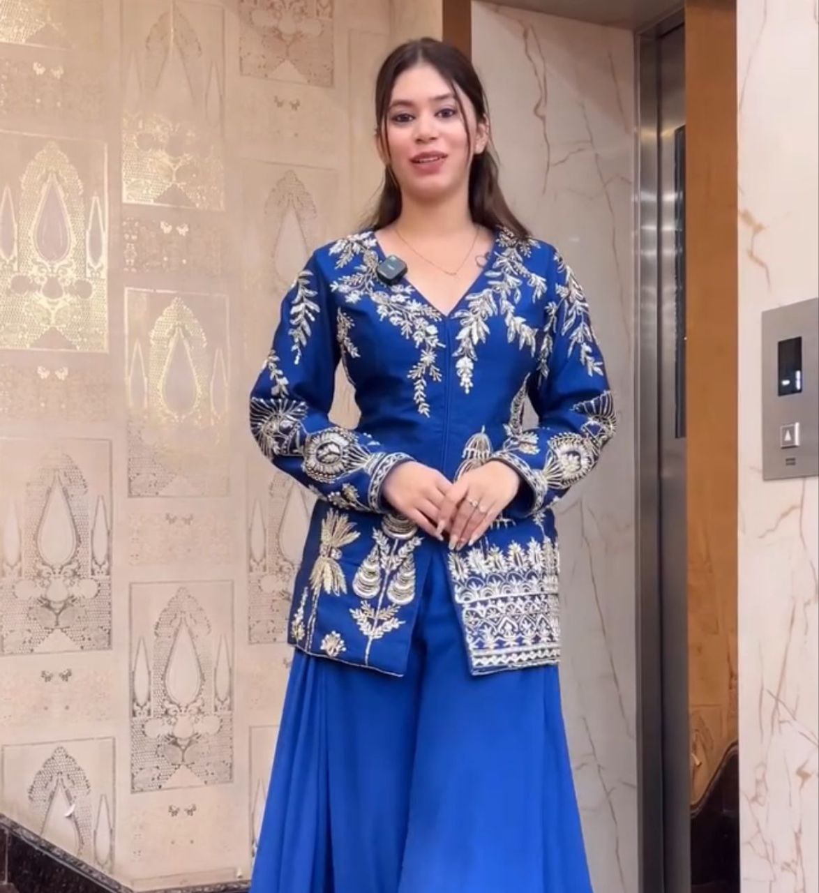 Presenting a New Party Wear Look Jacket  And Plazzo